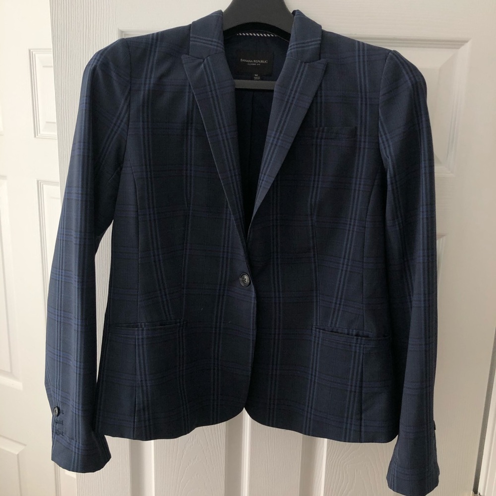 Banana Republic Plaid Blazer